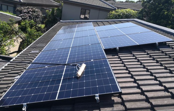 Solar panel cleaning